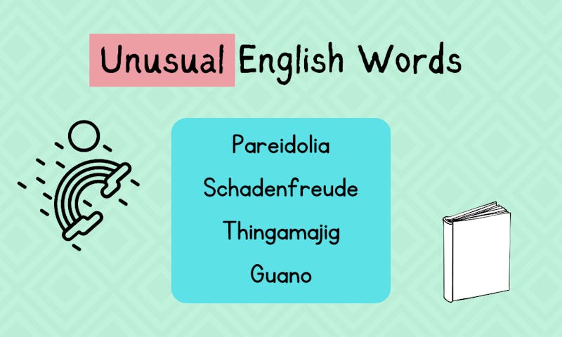 example of unusual English words